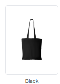 Black tote bag